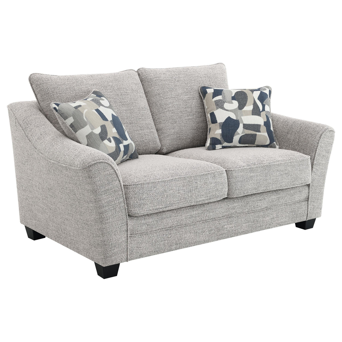 Tomkins Loveseat in Light Grey - Coaster Furniture