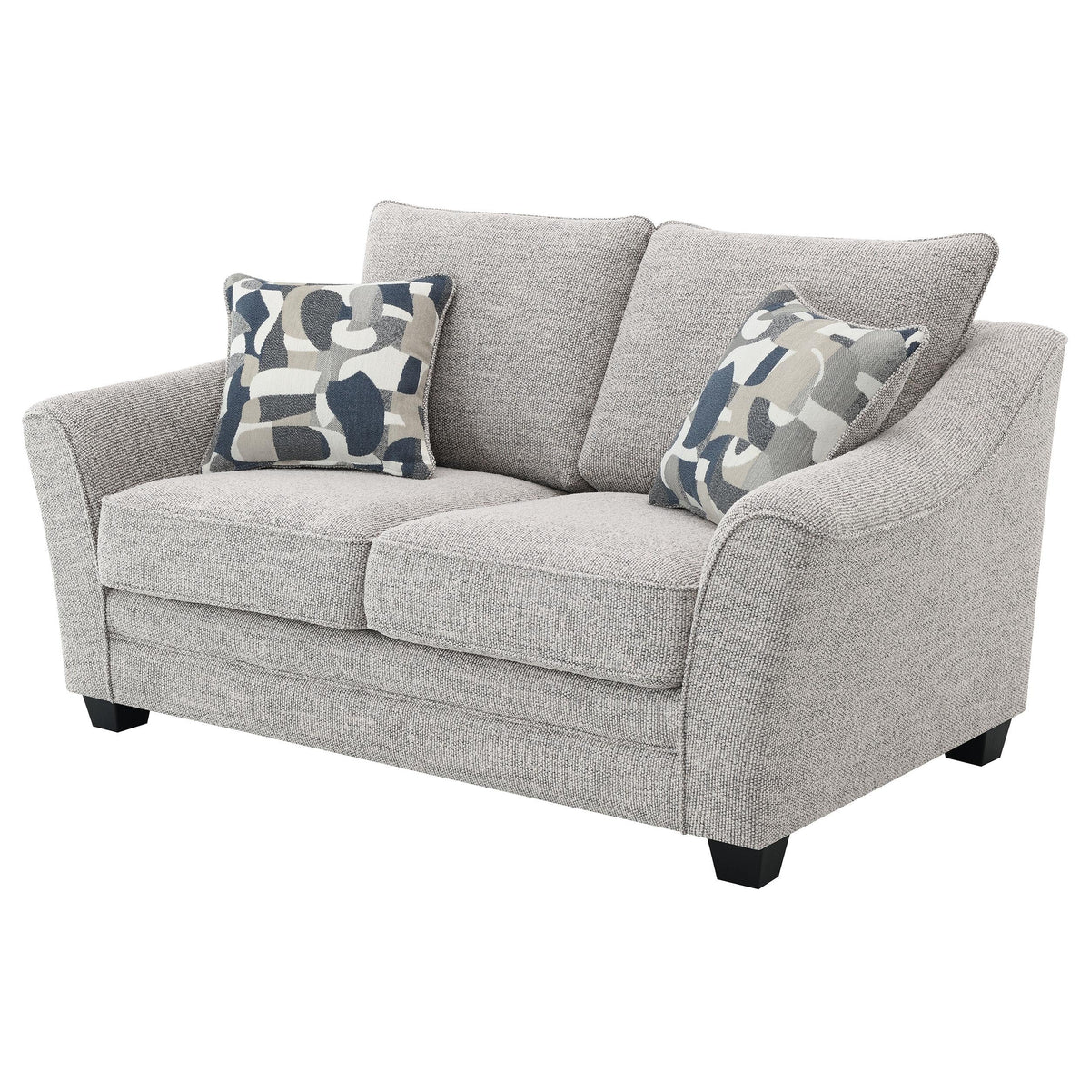 Tomkins Loveseat in Light Grey - Coaster Furniture