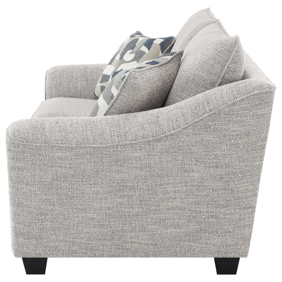 Tomkins Loveseat in Light Grey - Coaster Furniture