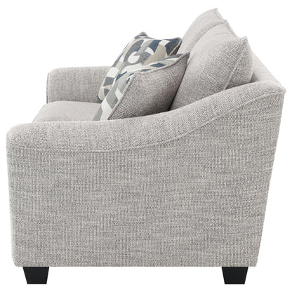 Tomkins Loveseat in Light Grey - Coaster Furniture