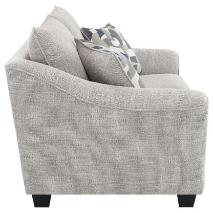 Tomkins Loveseat in Light Grey - Coaster Furniture