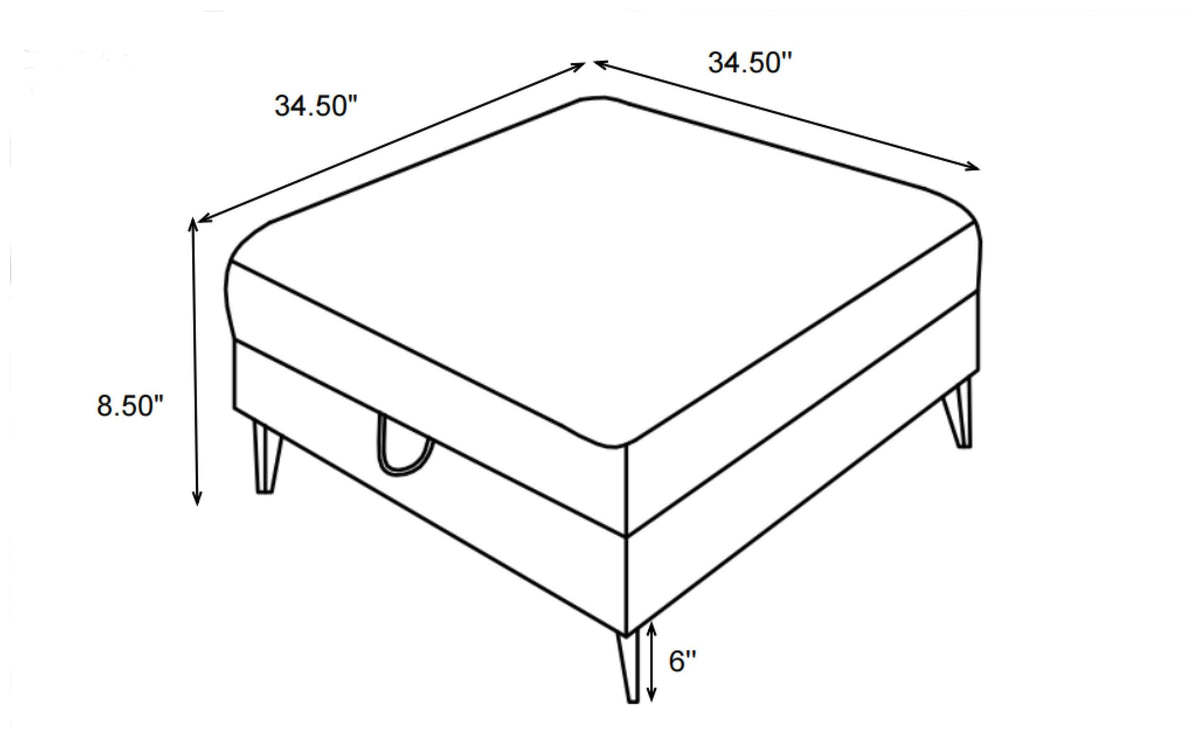 Clint Storage Ottoman in Aloe - Coaster Furniture