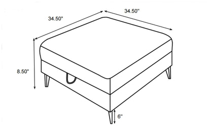 Clint Storage Ottoman in Aloe - Coaster Furniture