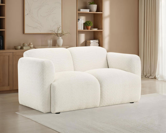 Dorset Loveseat in White - Coaster Furniture