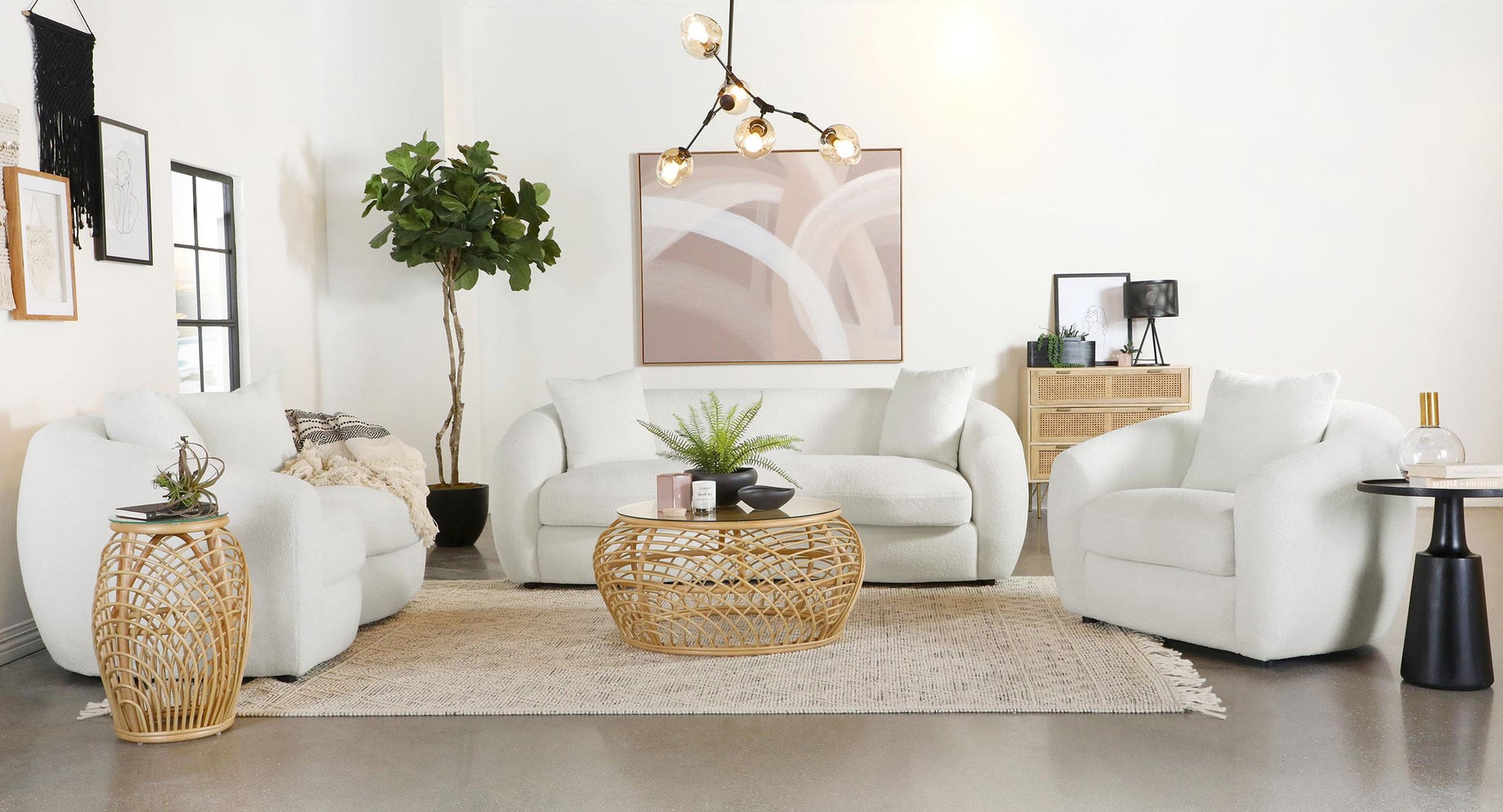 Isabella Stationary Sofa Set