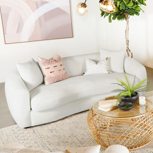 Isabella Sofa in Ivory - Coaster Furniture