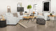 Ashlyn Stationary Sofa Set in White - Coaster Furniture
