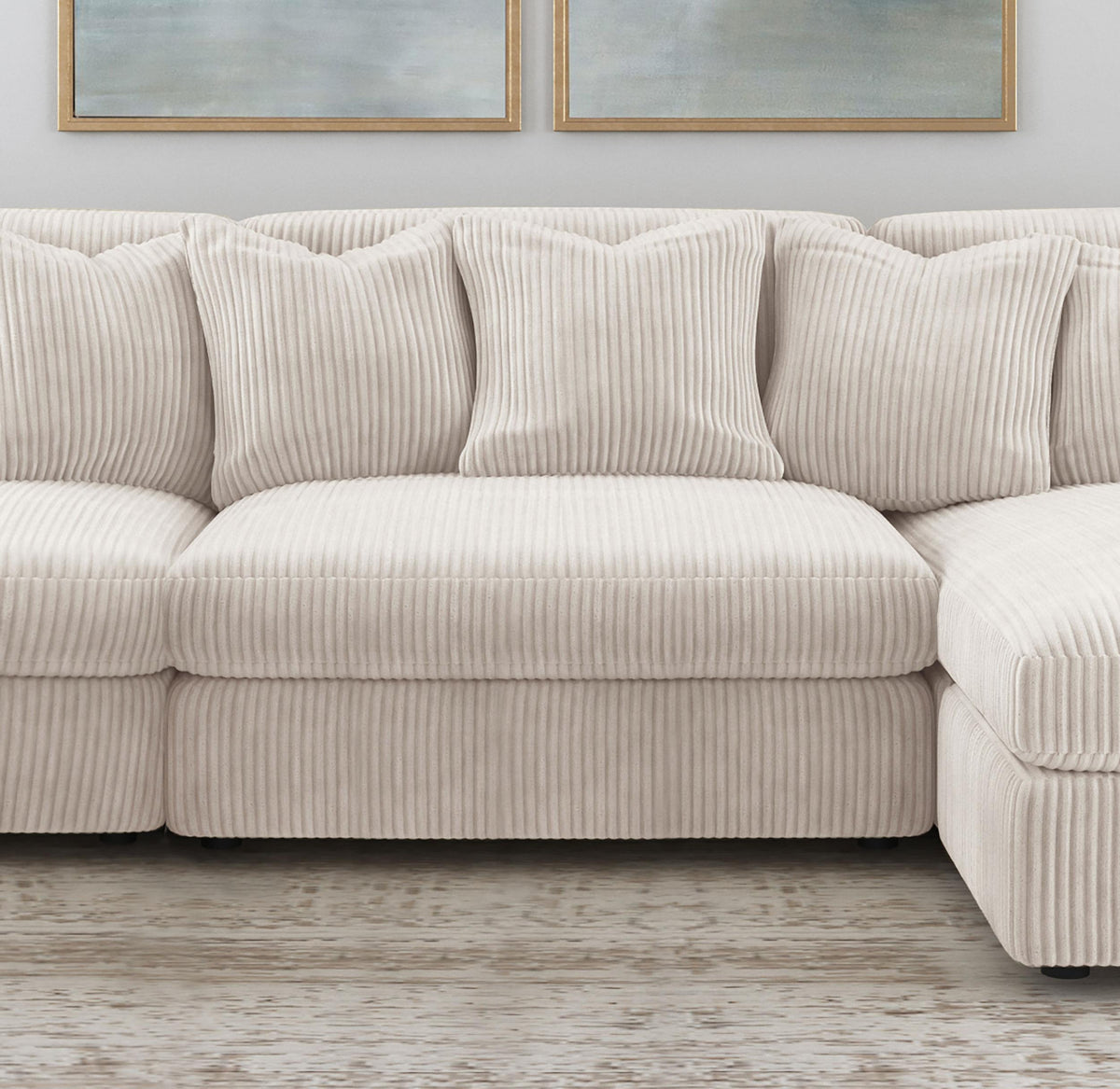 Ashlyn Armless Chair in White - Coaster Furniture