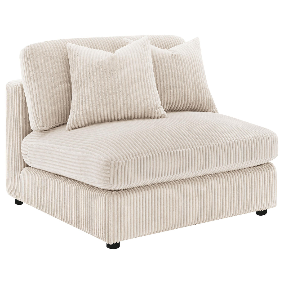 Ashlyn Armless Chair in White - Coaster Furniture