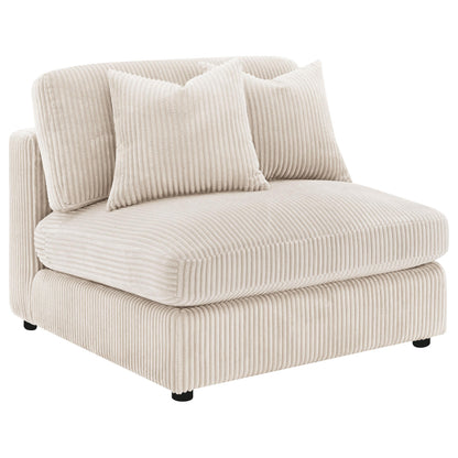 Ashlyn Armless Chair in White - Coaster Furniture