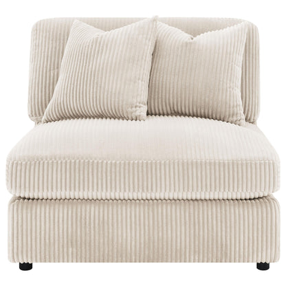 Ashlyn Armless Chair in White - Coaster Furniture