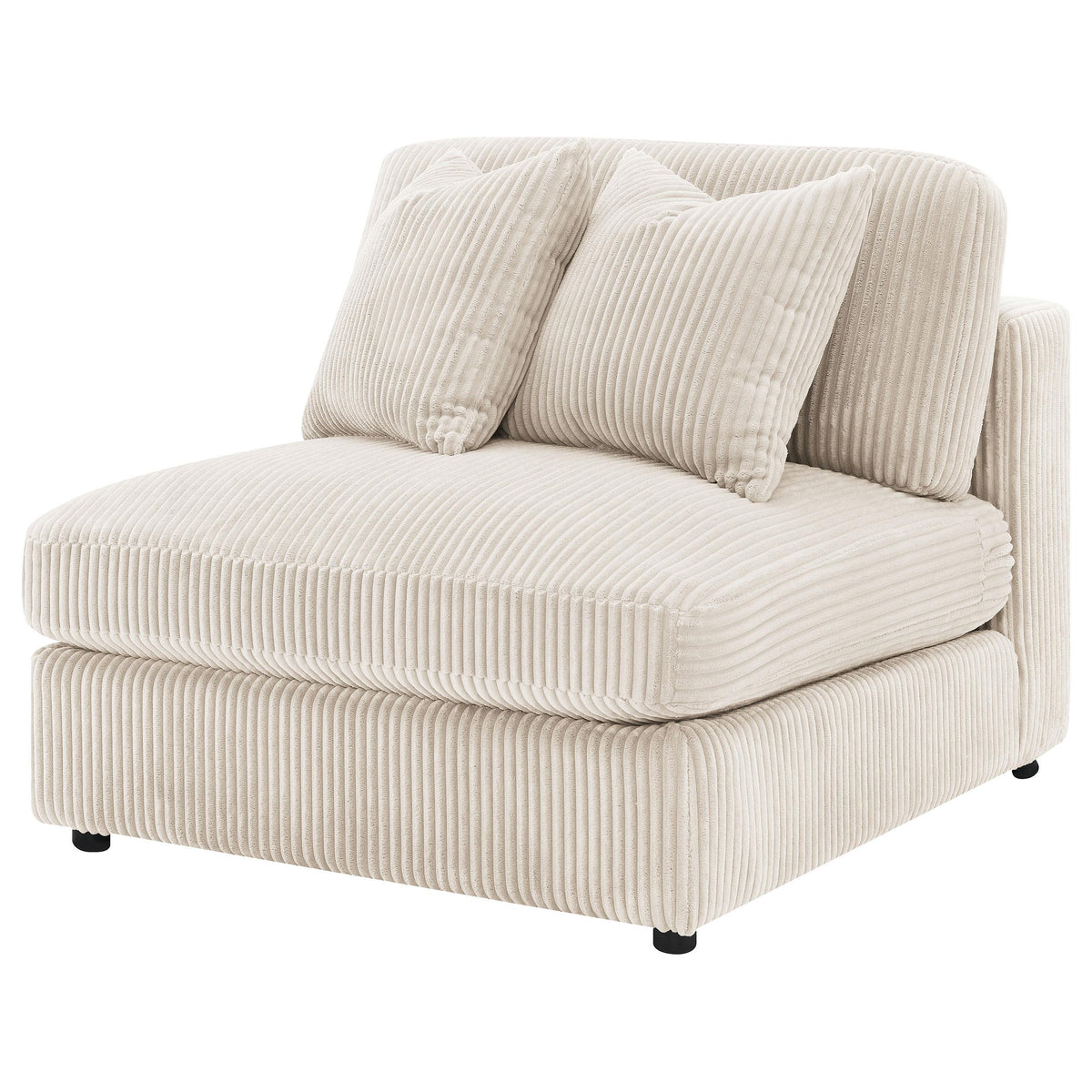 Ashlyn Armless Chair in White - Coaster Furniture