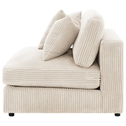 Ashlyn Armless Chair in White - Coaster Furniture