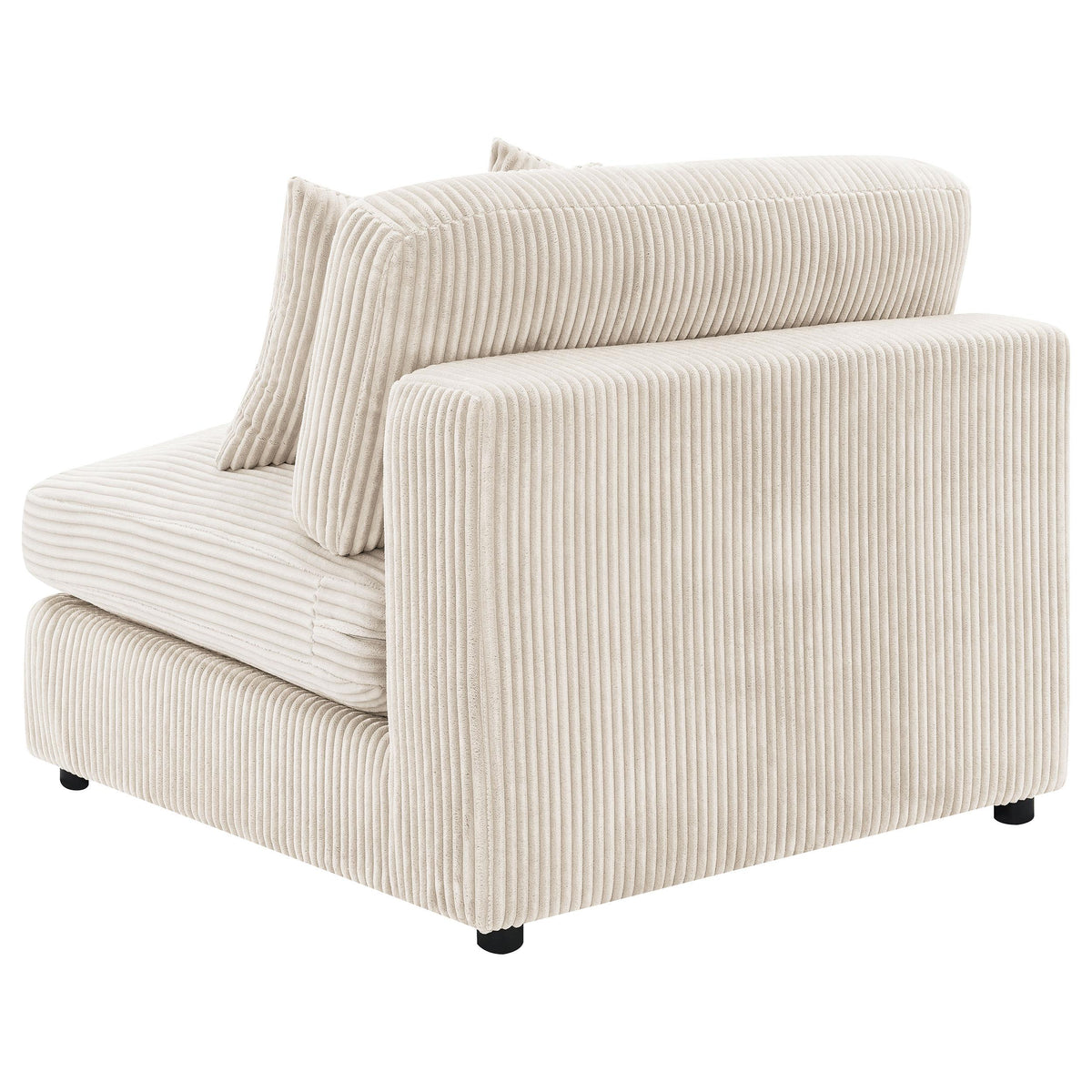 Ashlyn Armless Chair in White - Coaster Furniture