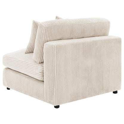 Ashlyn Armless Chair in White - Coaster Furniture