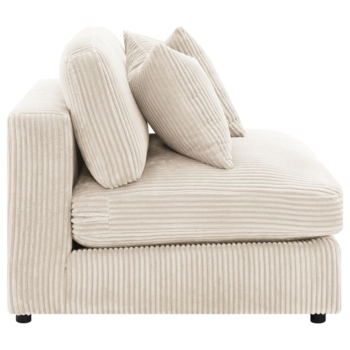 Ashlyn Armless Chair in White - Coaster Furniture