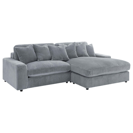 Blaine Sectional in Fog - Coaster Furniture