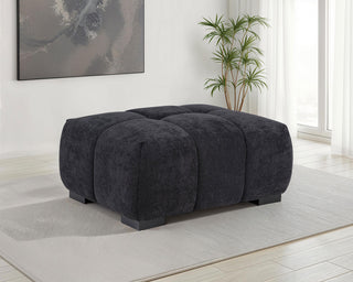 Octavia Ottoman in Black - Coaster Furniture