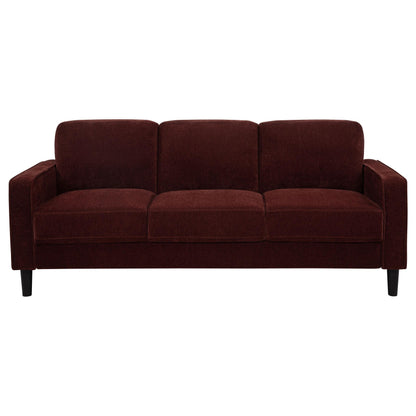 Ruth Stationary Sofa Set in Rust - Coaster Furniture