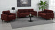 Ruth Stationary Sofa Set in Rust - Coaster Furniture