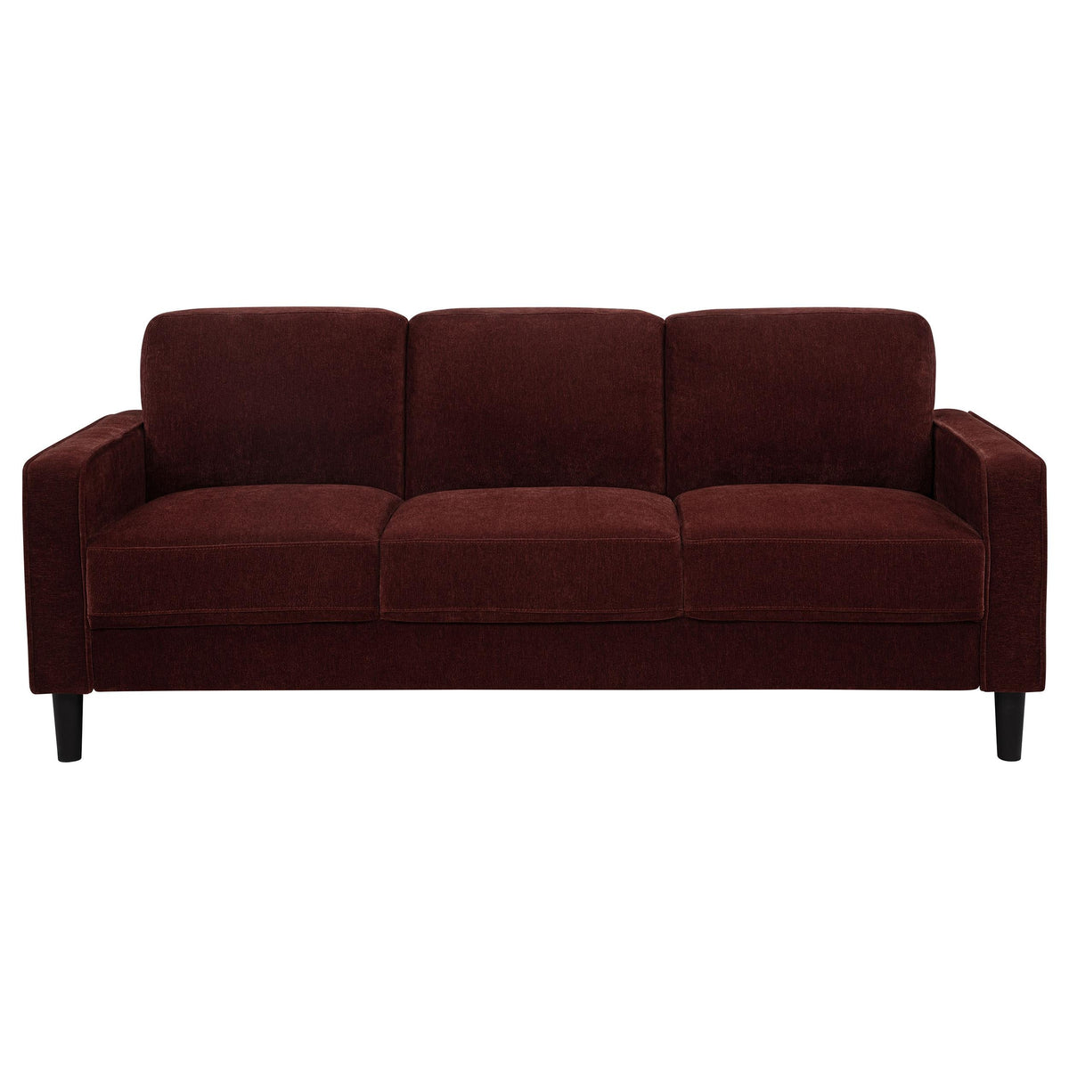 Ruth Stationary Sofa Set in Rust - Coaster Furniture