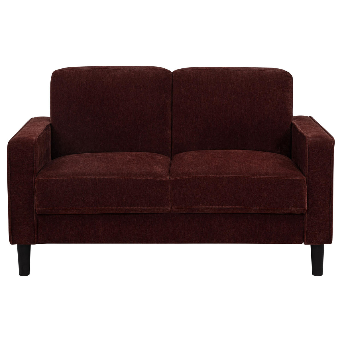 Ruth Stationary Sofa Set in Rust - Coaster Furniture