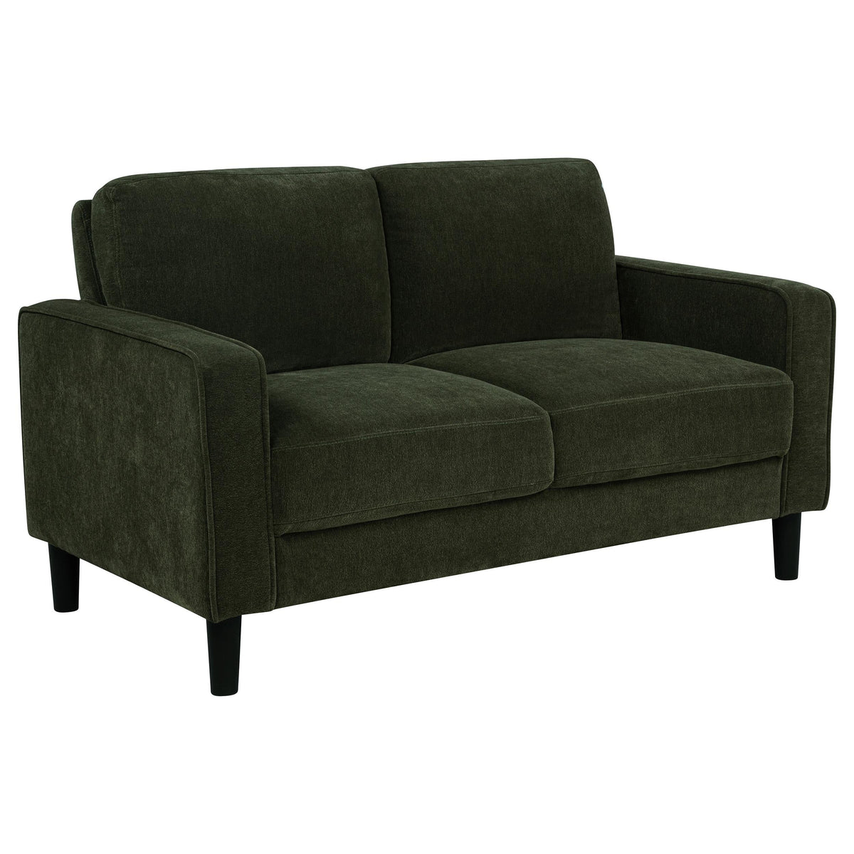 Ruth Stationary Sofa Set in Rust - Coaster Furniture