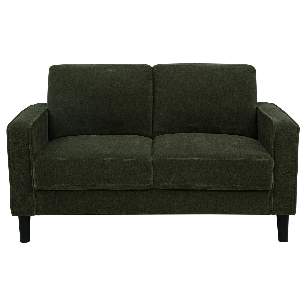 Ruth Stationary Sofa Set in Rust - Coaster Furniture
