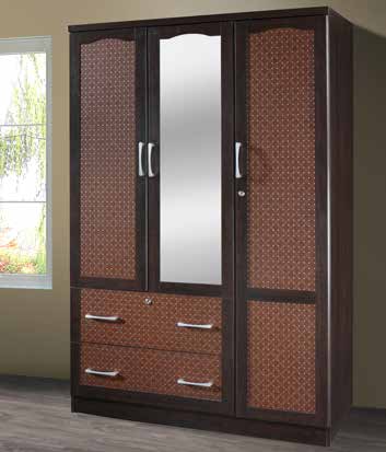 337 Door with Mirror / 2 Drawer Wardrobe