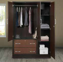 337 Door with Mirror / 2 Drawer Wardrobe