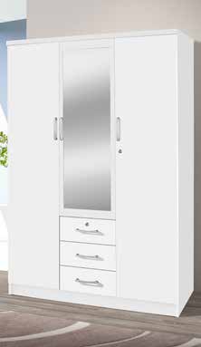 340 3 Door with Mirror / 2 Drawer