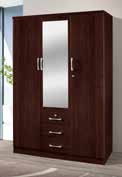 340 3 Door with Mirror / 2 Drawer
