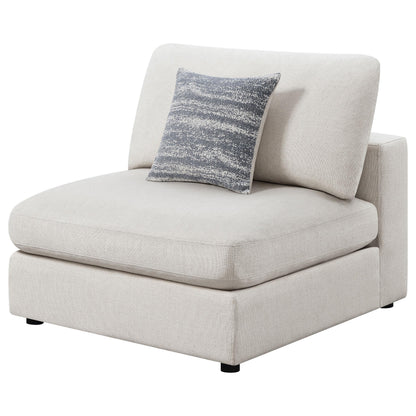 Serene Armless Chair in Beige - Coaster Furniture
