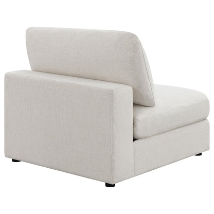 Serene Armless Chair in Beige - Coaster Furniture