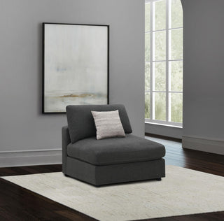 Serene Armless Chair in Beige - Coaster Furniture