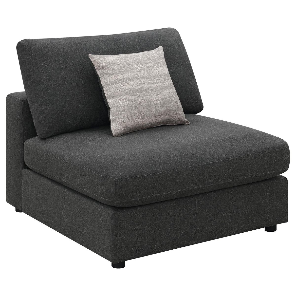 Serene Armless Chair in Beige - Coaster Furniture