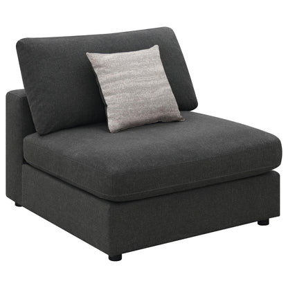 Serene Armless Chair in Beige - Coaster Furniture