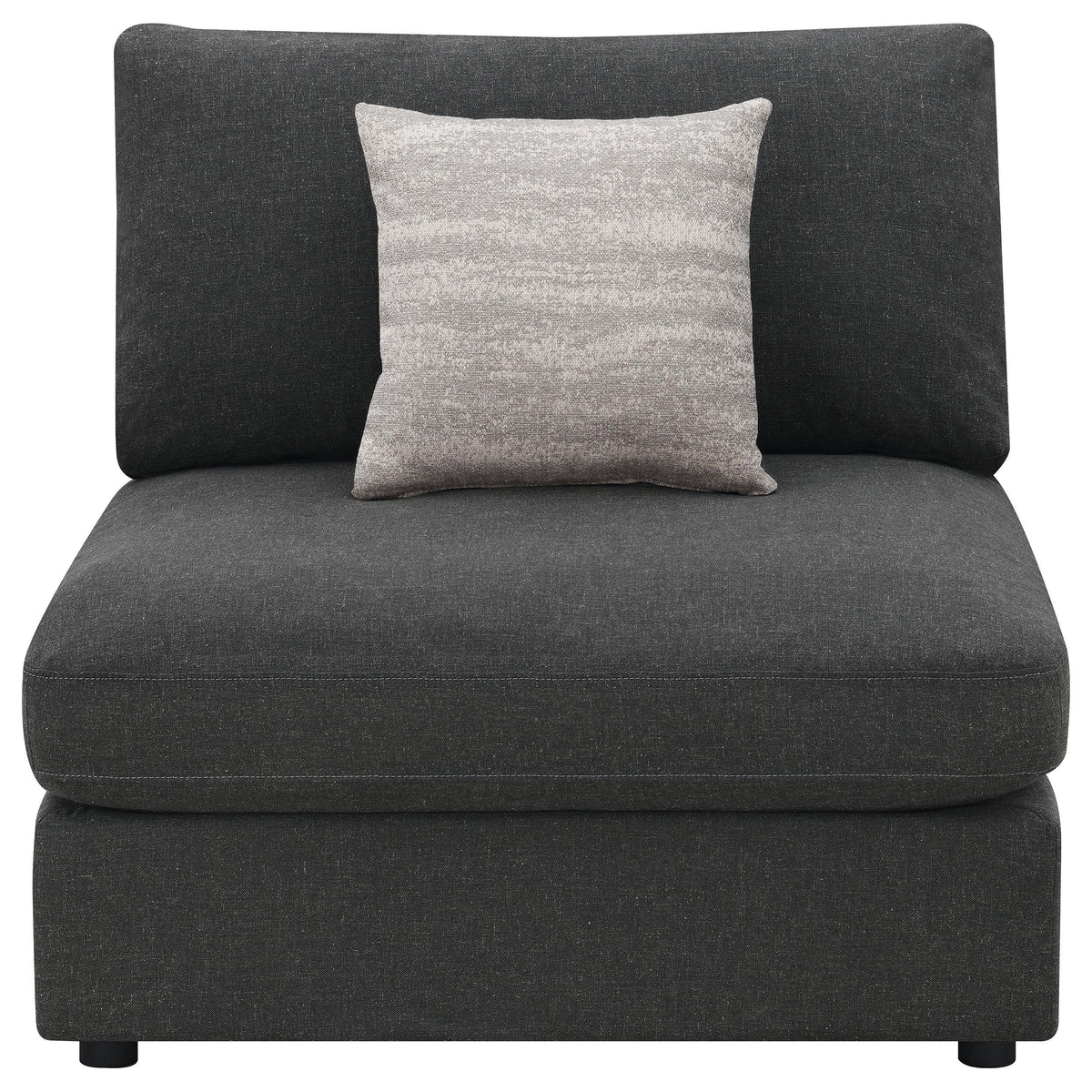 Serene Armless Chair in Beige - Coaster Furniture