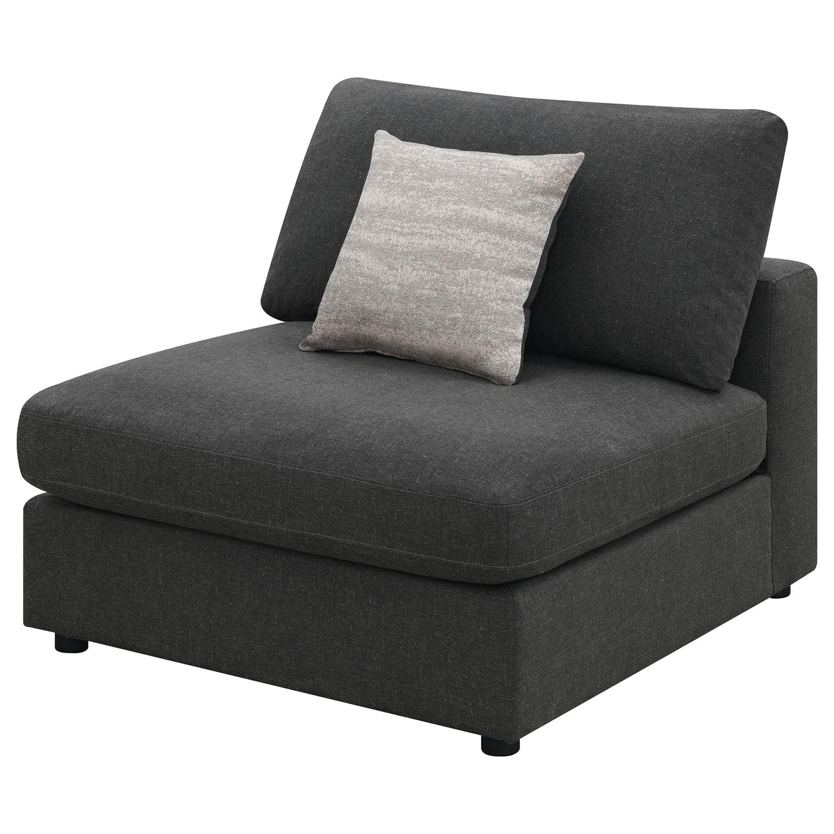 Serene Armless Chair in Beige - Coaster Furniture