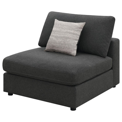 Serene Armless Chair in Beige - Coaster Furniture