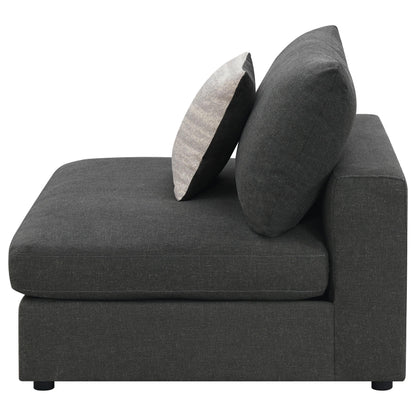 Serene Armless Chair in Beige - Coaster Furniture