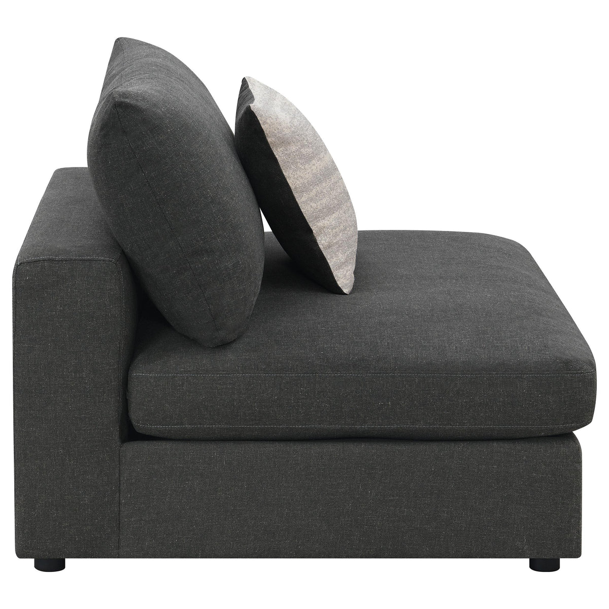 Serene Armless Chair in Beige - Coaster Furniture