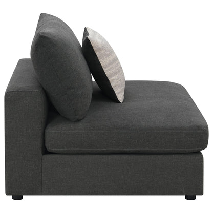 Serene Armless Chair in Beige - Coaster Furniture