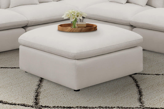 Hobson Ottoman in Ivory - Coaster Furniture