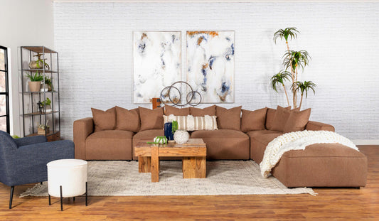 Jennifer Modular Sectional in Terracotta - Coaster Furniture