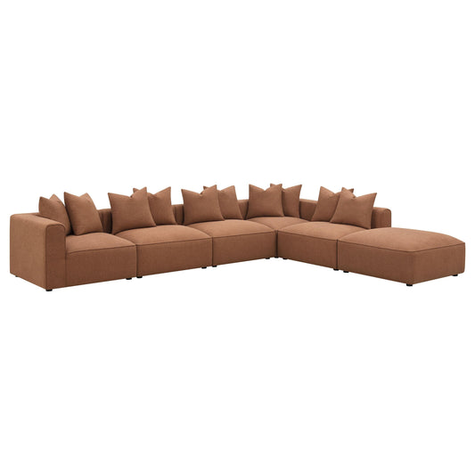 Jennifer Modular Sectional in Terracotta - Coaster Furniture
