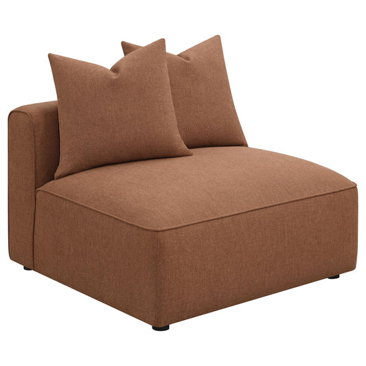Jennifer Armless Chair in Terracotta - Coaster Furniture