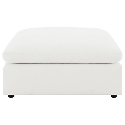 Raleigh Ottoman in Ivory - Coaster Furniture