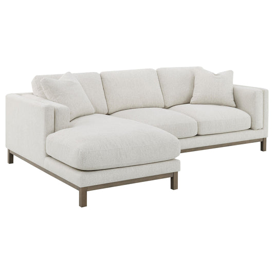 Geneva Sectional in Sand - Coaster Furniture