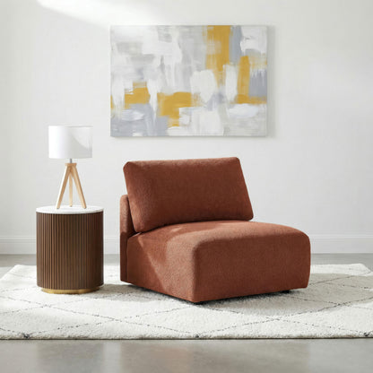 Elysia Armless Chair in Coral - Coaster Furniture